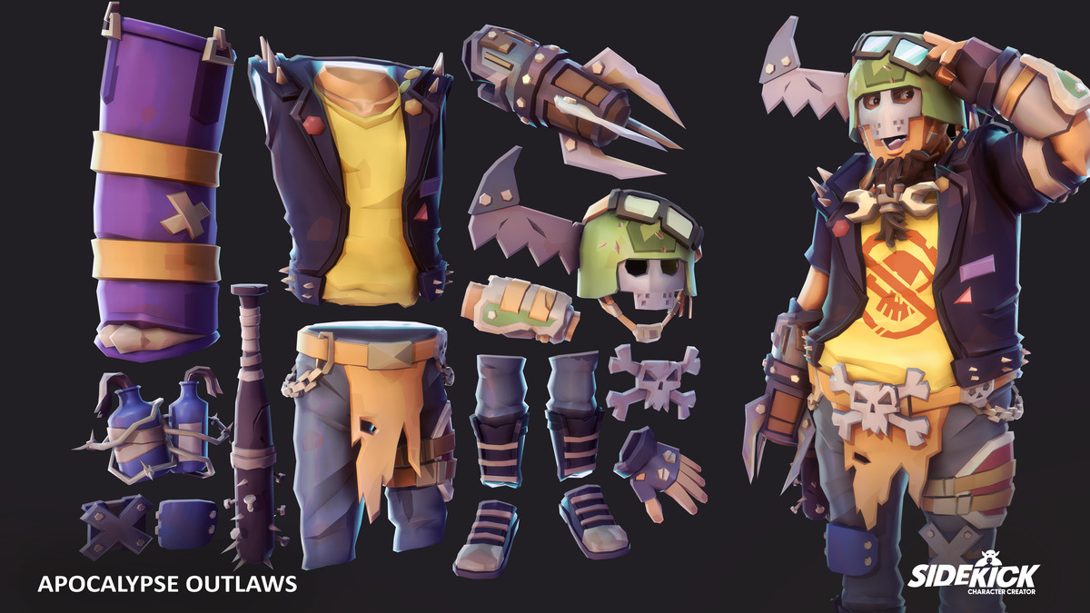 Apocalypse Outlaws – Sidekick Modular Characters by Synty