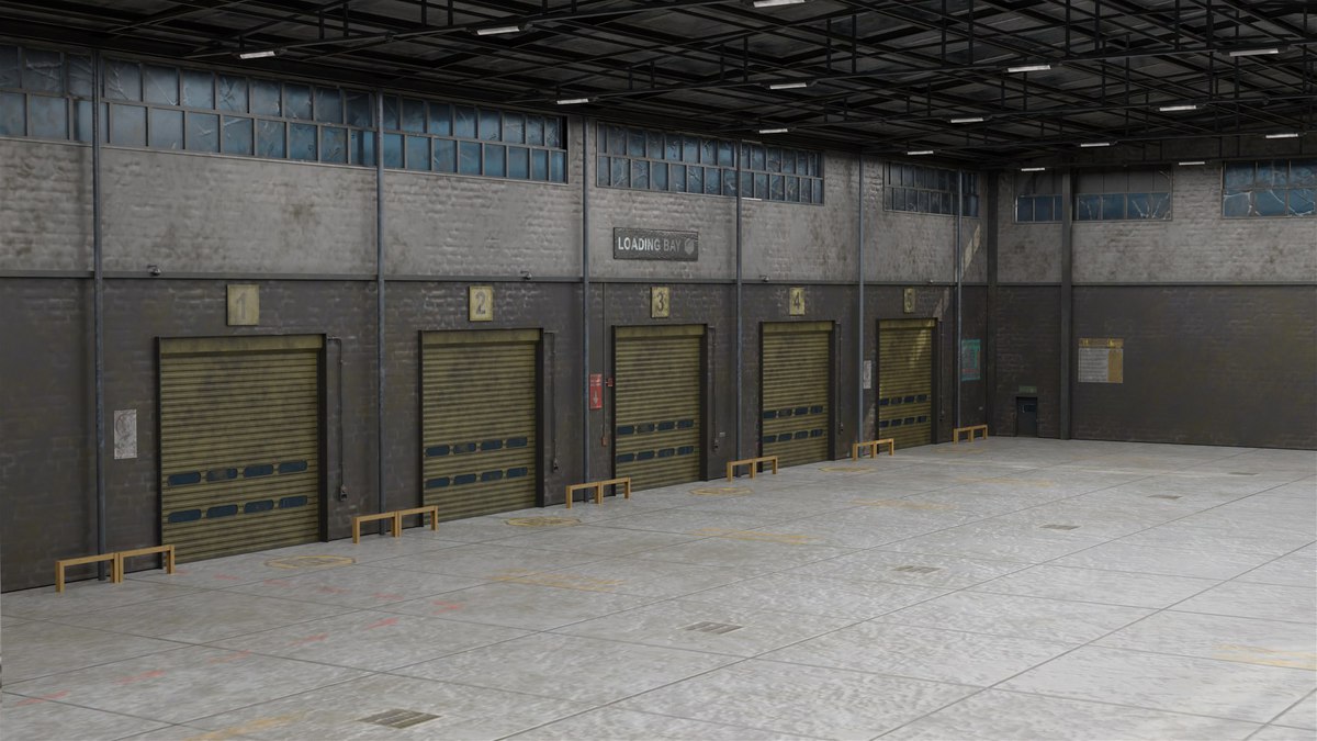 Old Abandoned Warehouse Interior And Exterior URP HDRP Textures