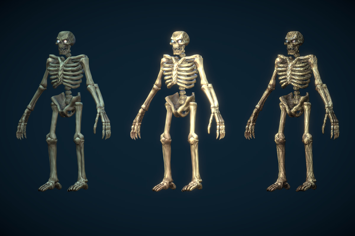 Stylized Skeleton Pirate Cannoneer