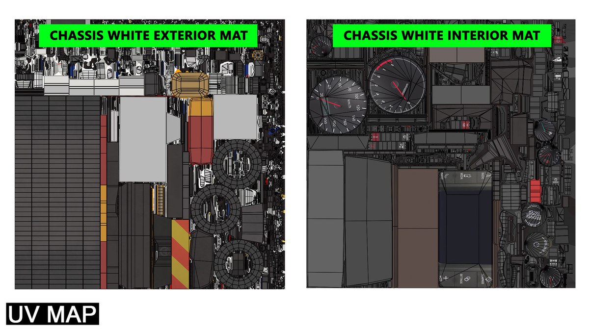 Heavy Truck 04 Flatbed Load Trailer URP HDRP Textures