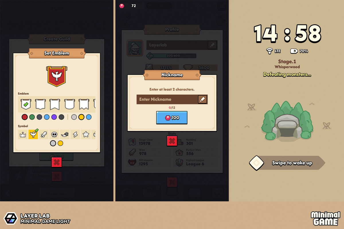 GUI Pro - Minimal Game Light(+PSD)