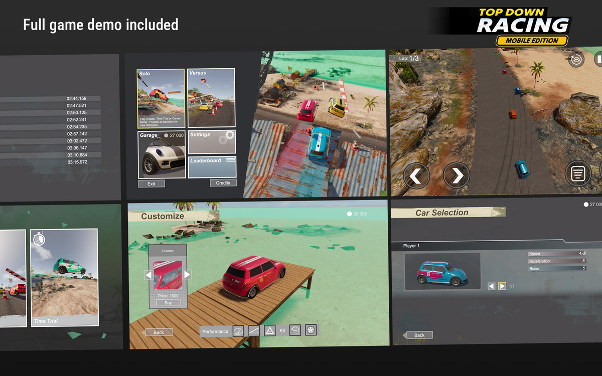 Top Down Car Racing - Mobile Edition