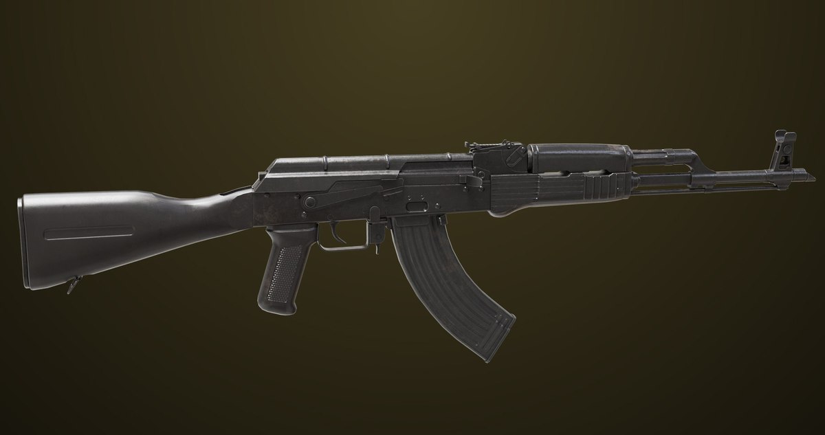 Light Machine Gun 10 Black URP HDRP Textures