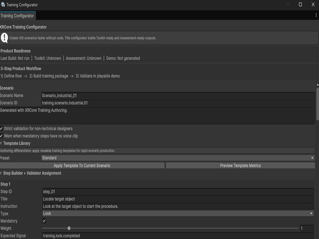XRCore Authoring