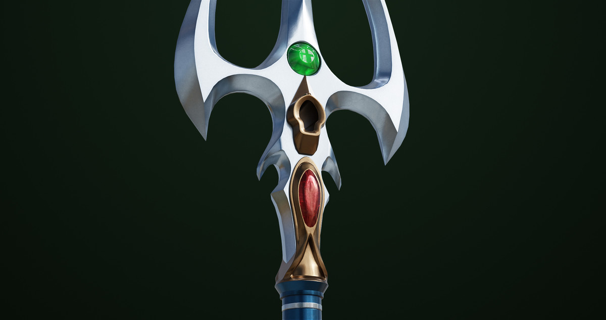 Fantasy Trident 06 URP HDRP Textures
