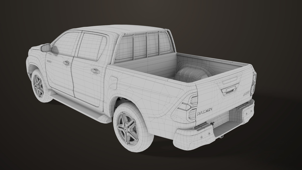 Pickup Truck 04 Brown Dusty URP HDRP Textures