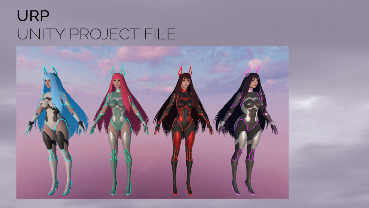 Stellar Aerith - Anime Sci-fi Girl