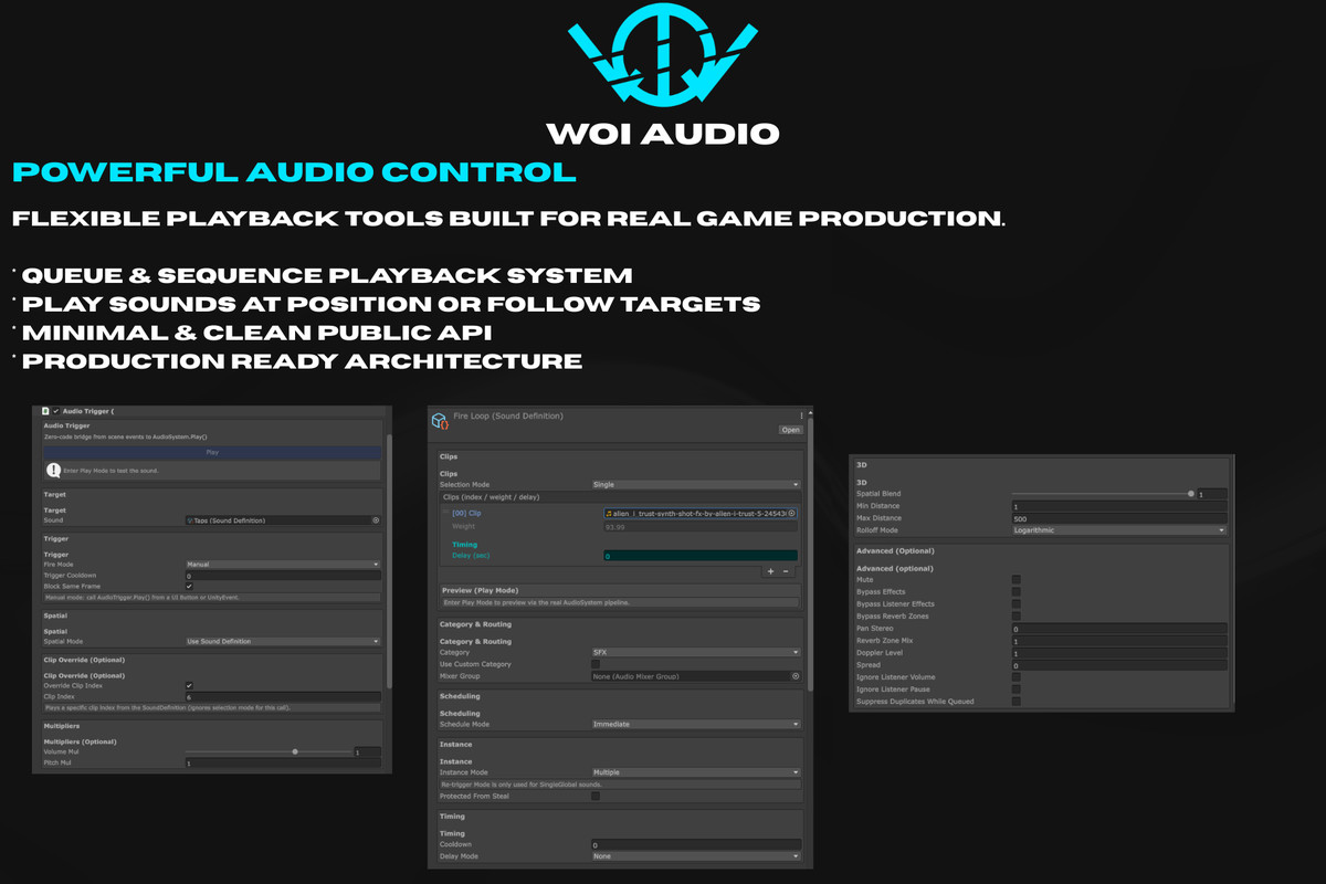 Woi Audio - Lightweight Audio Framework