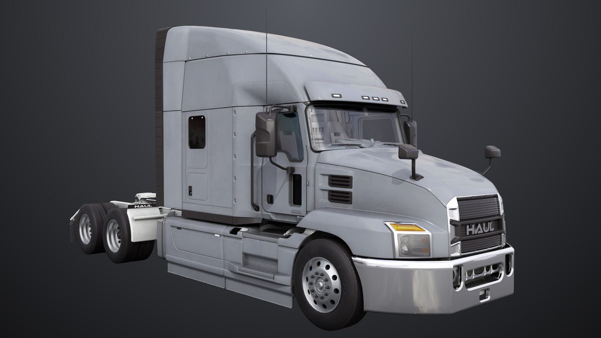 Heavy Truck Chassis 05 Grey Interior URP HDRP Textures