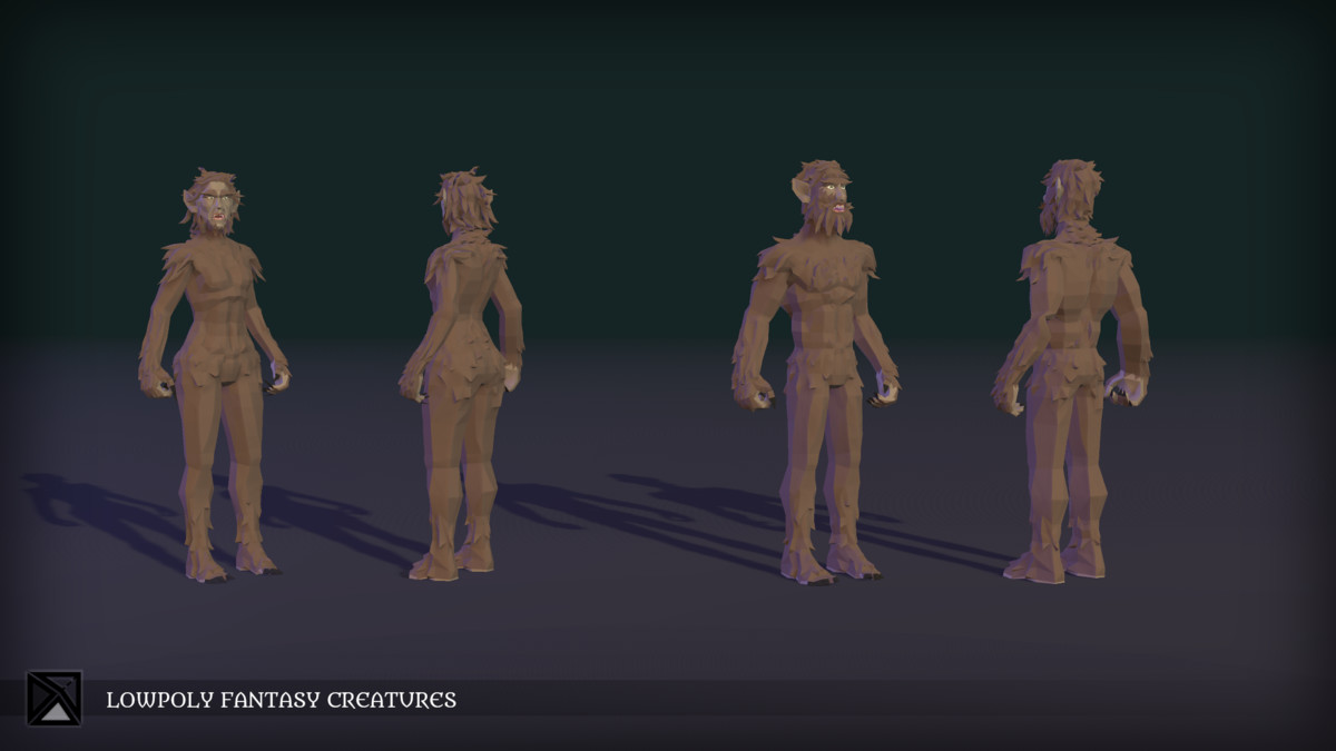Lowpoly NPCs Bundle MEDIEVAL FANTASY SERIES