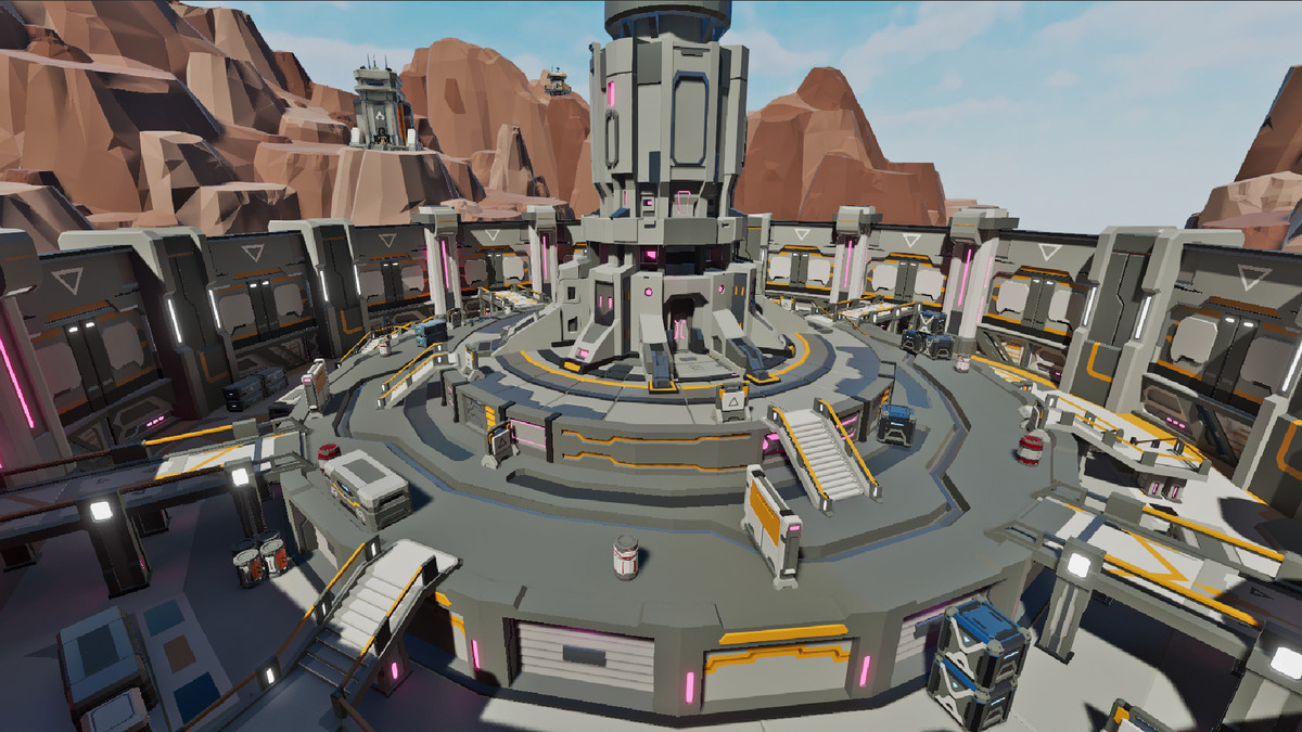 LowPoly Sci-Fi Battle Arena