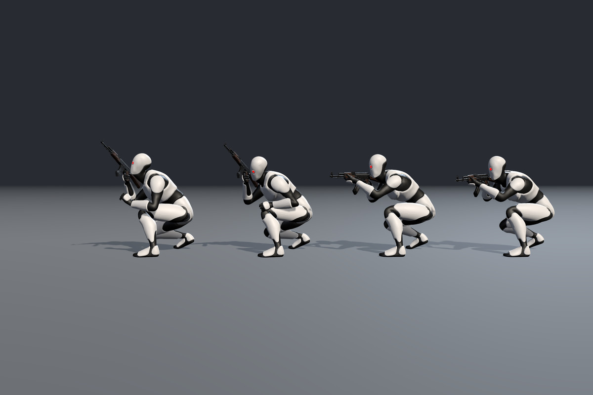 Crouch Rifle Animation