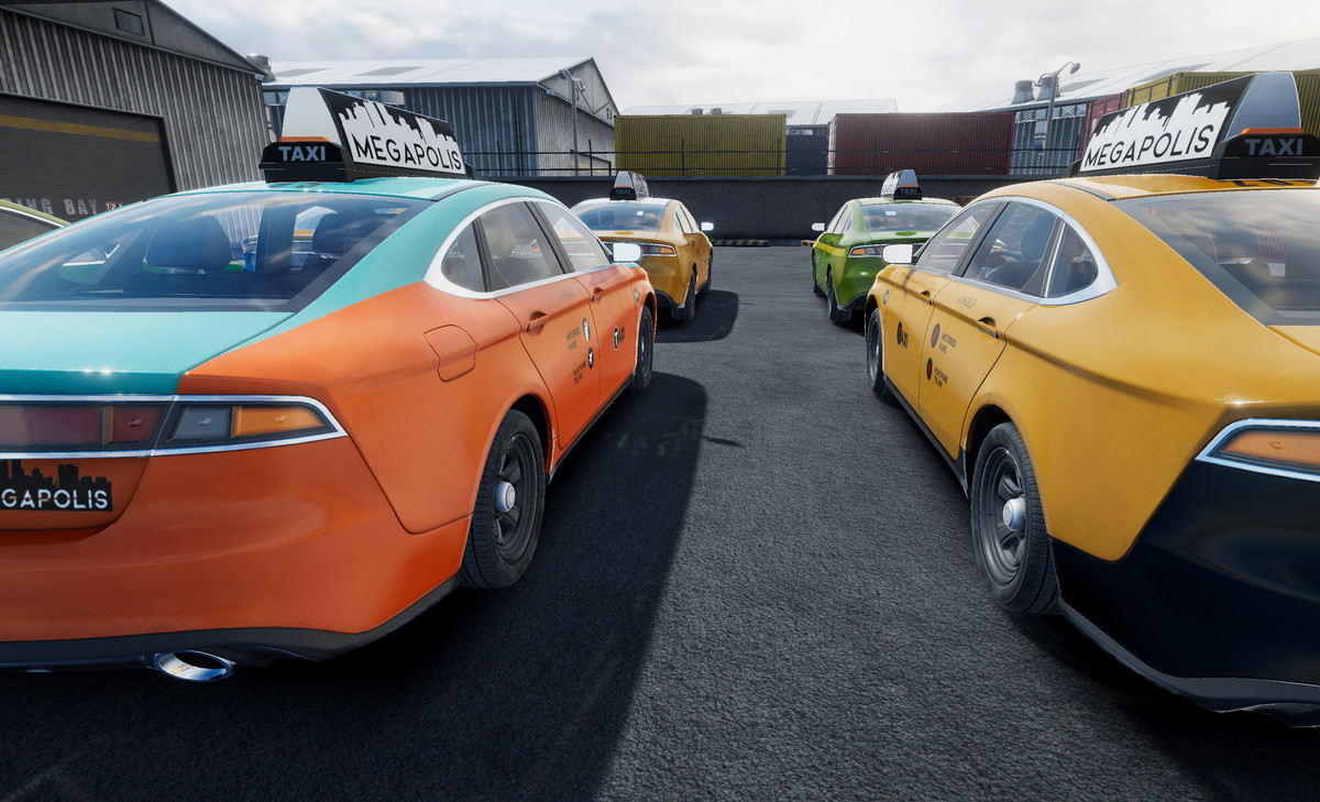 Generic taxi sedan
