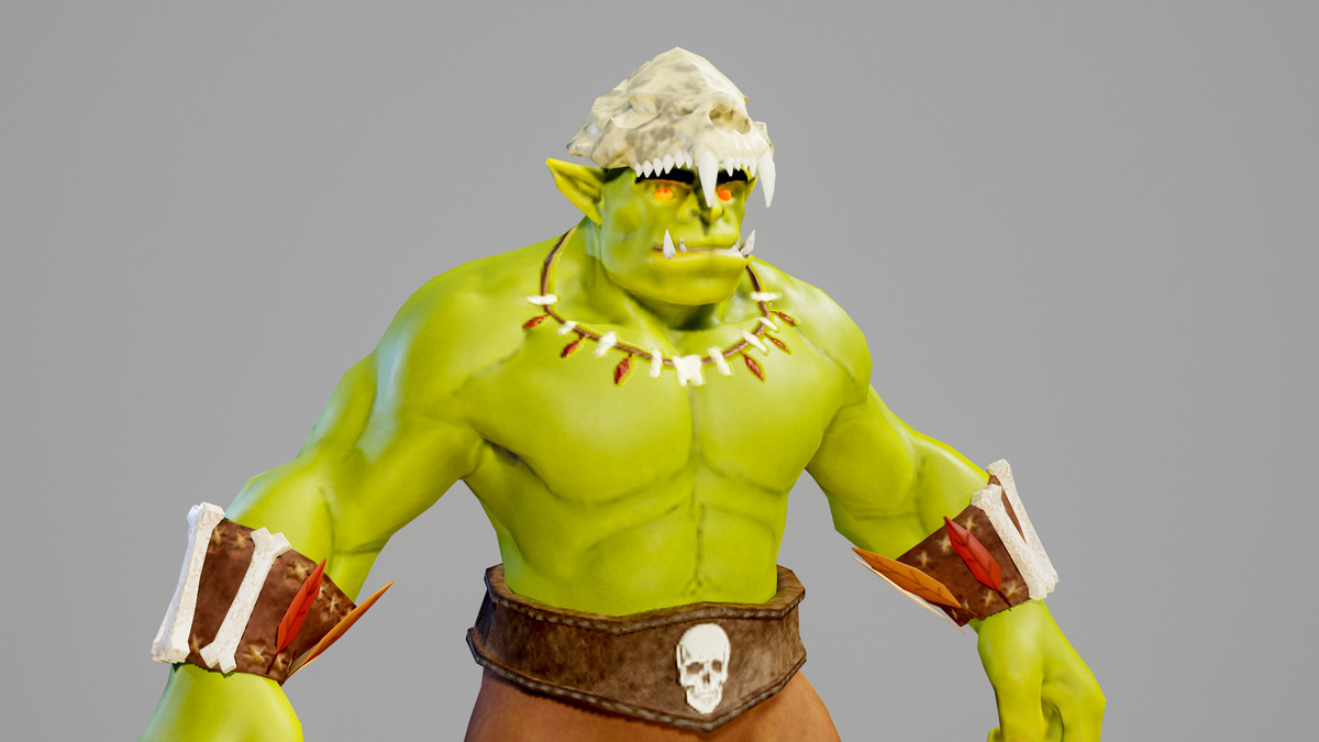 Orc shaman modular character