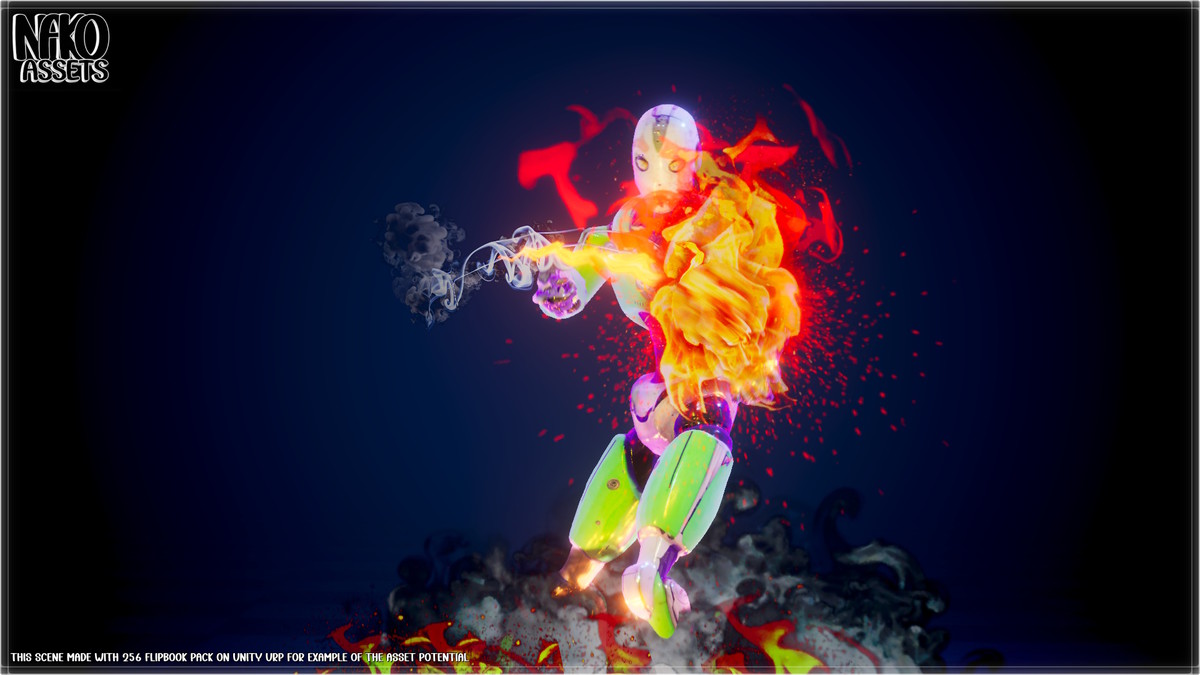 HQ Flipbook VFX (256+ Effects) | Magic, Fire, RPG | URP/HDRP/BIRP