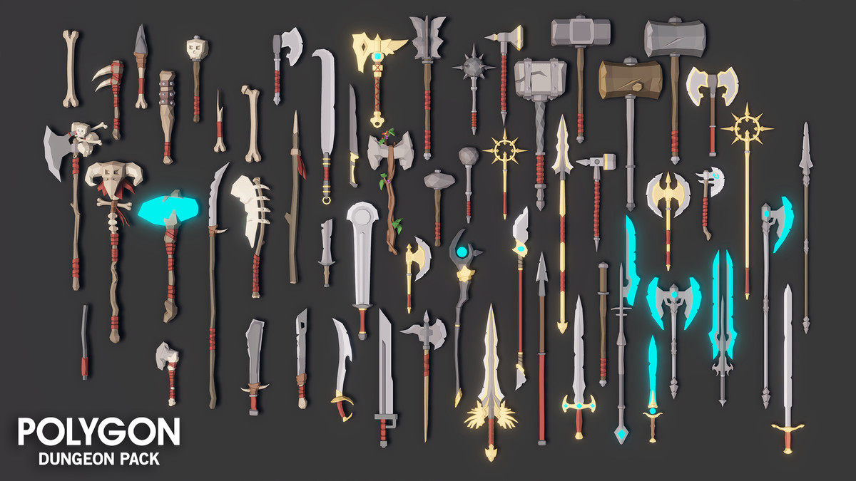 Value Bundle – POLYGON Dungeons Pack and Fantasy Dungeon Map