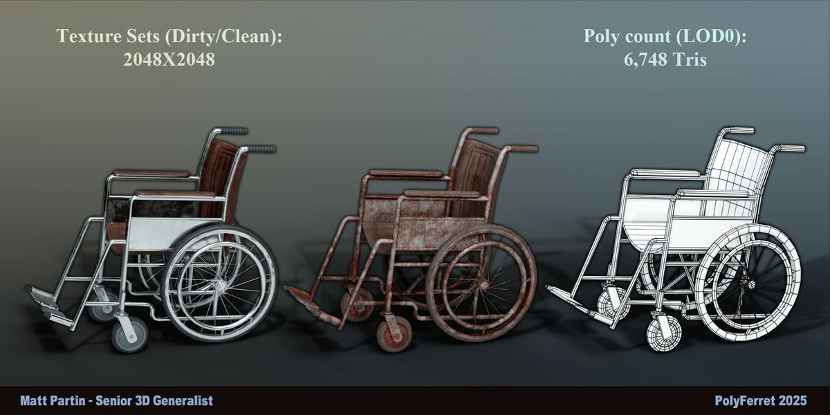 Low Poly WheelChair
