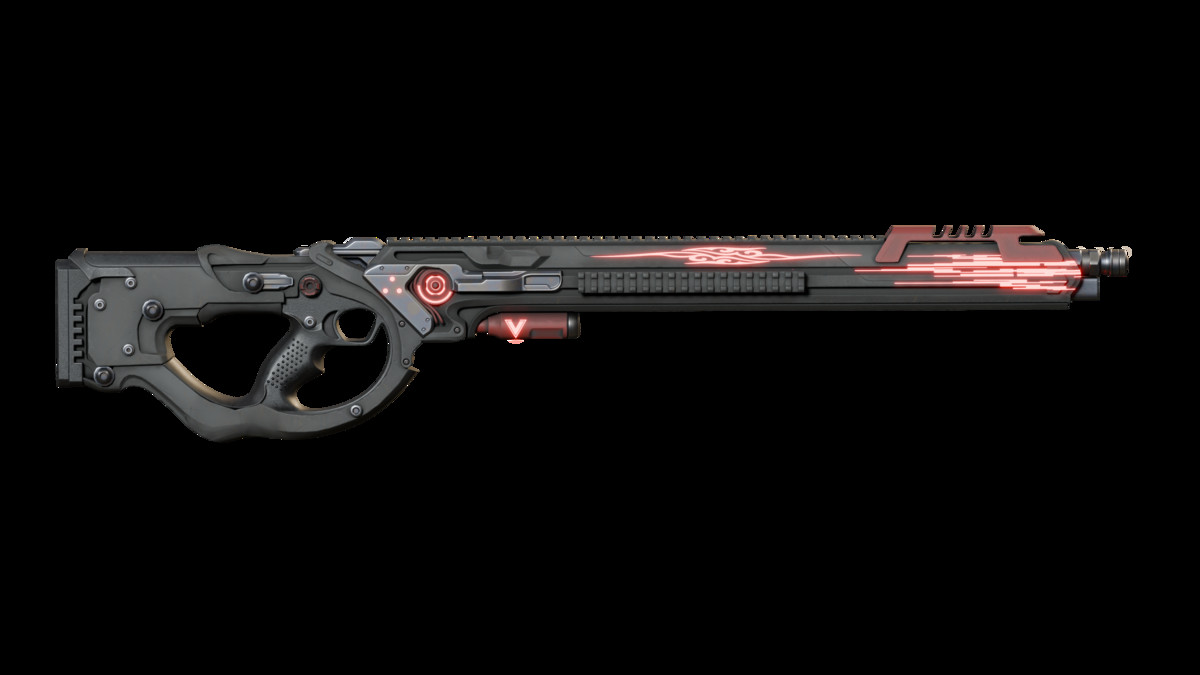 Sci-Fi Weapons - Neon SciFi Sniper Rifles with 5 Skins per Weapon
