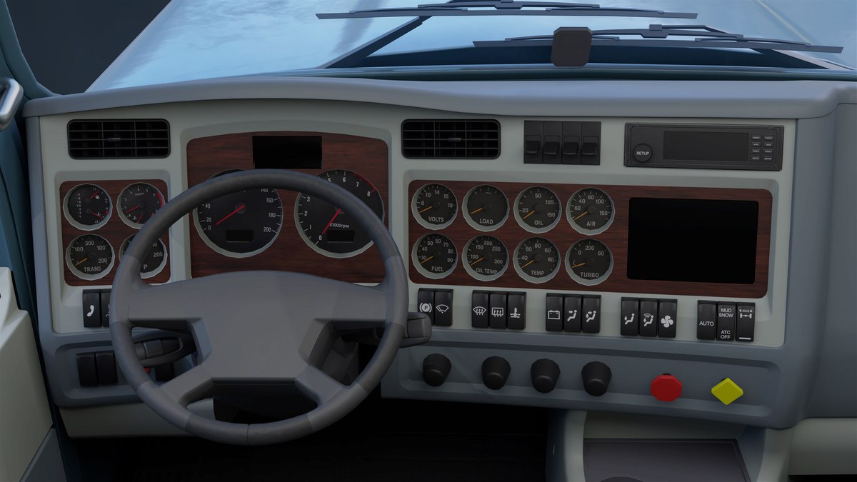 Heavy Truck Chassis 07 Cyan and Grey URP HDRP Textures