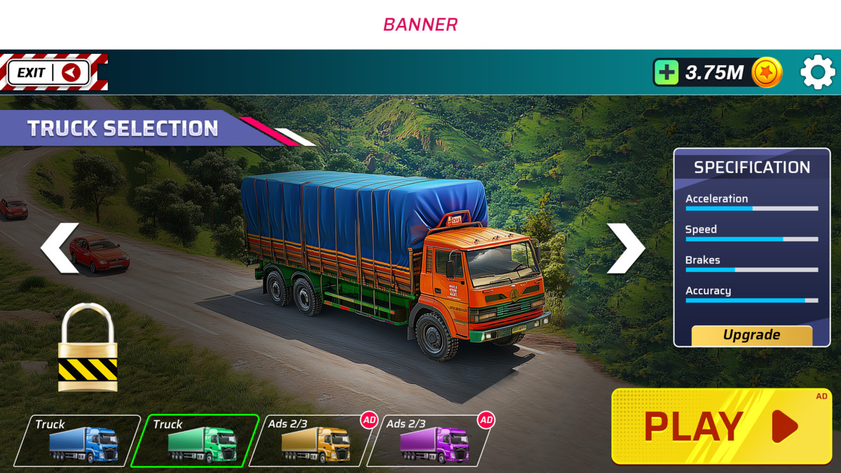 Truck Simulator UI Kit