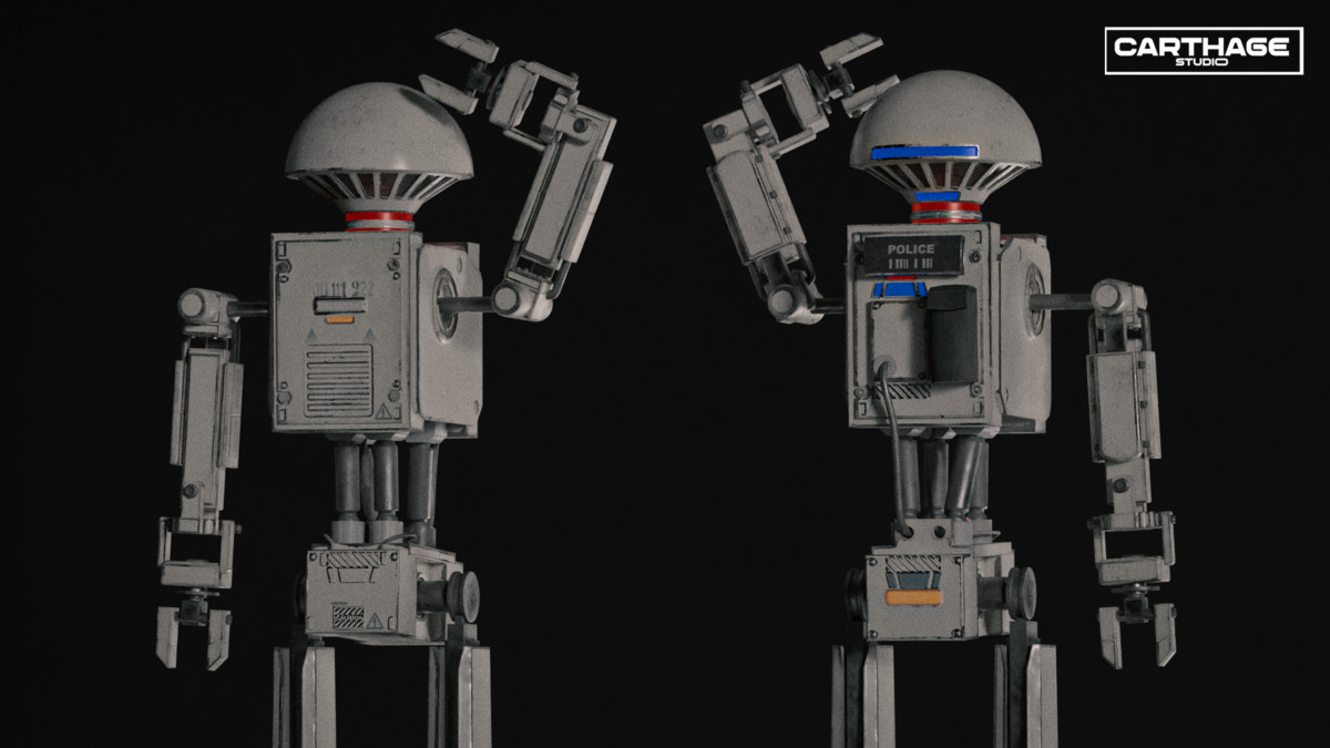 Dome‑Head Security Robot NPC