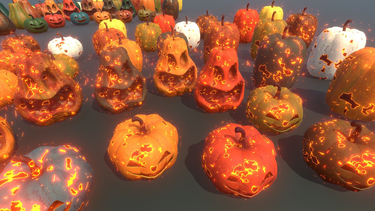 Halloween Pumpkins - Burnable Edition