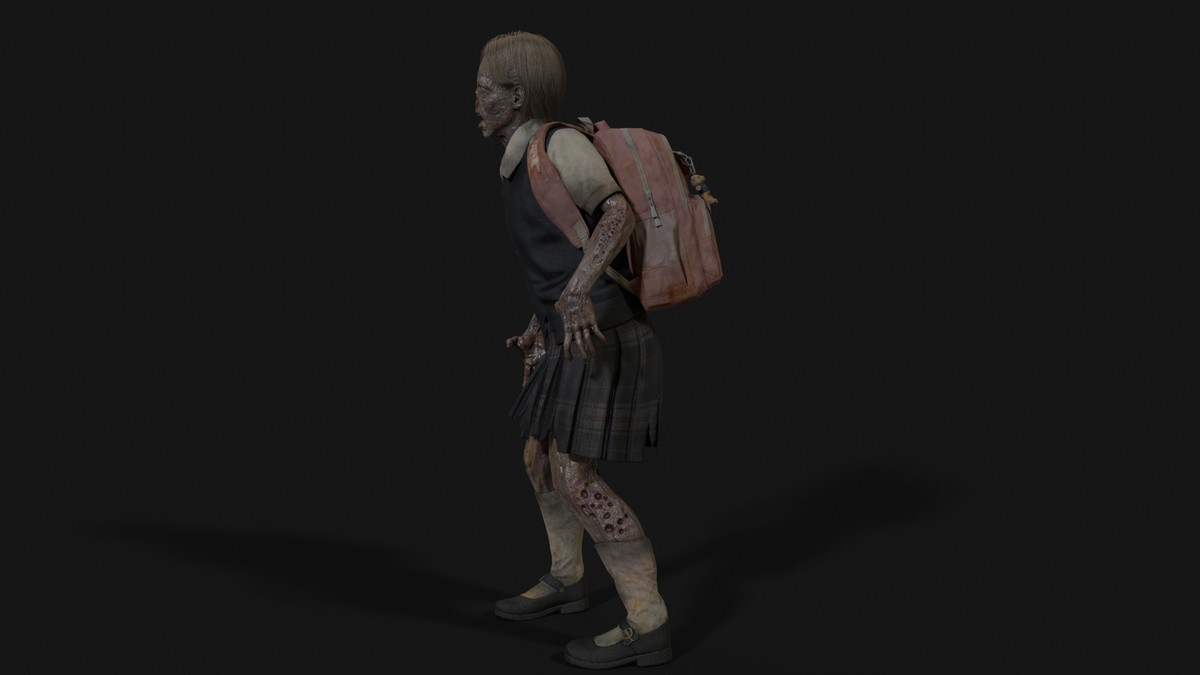 Gradeschooler Girl — American School Zombie Collection