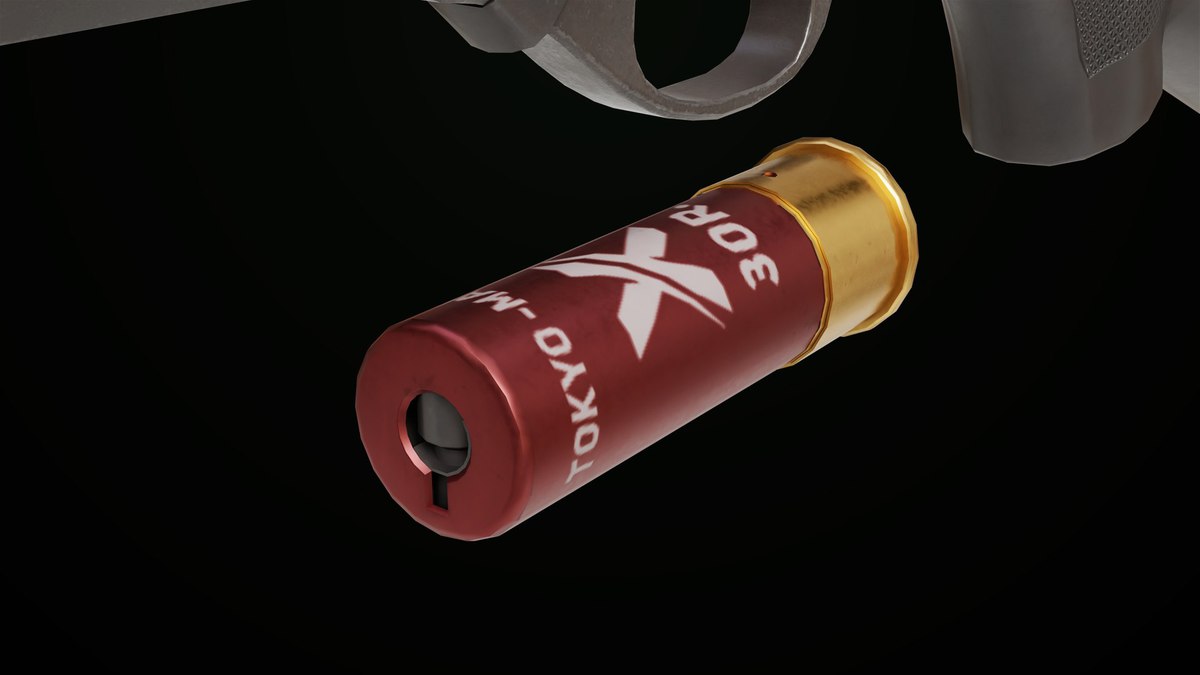 Long Shotgun 01 Wood and Black Single Mat URP HDRP Textures