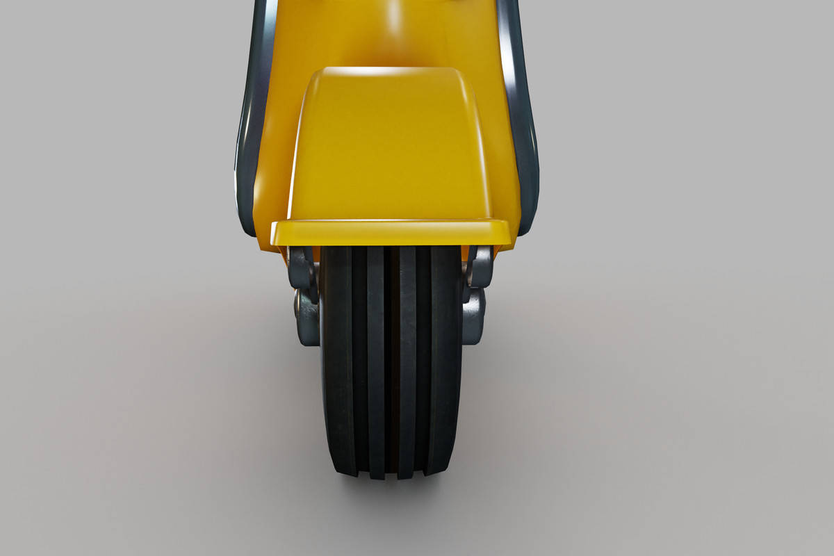 Cartoon Scooter – Stylized Vehicle