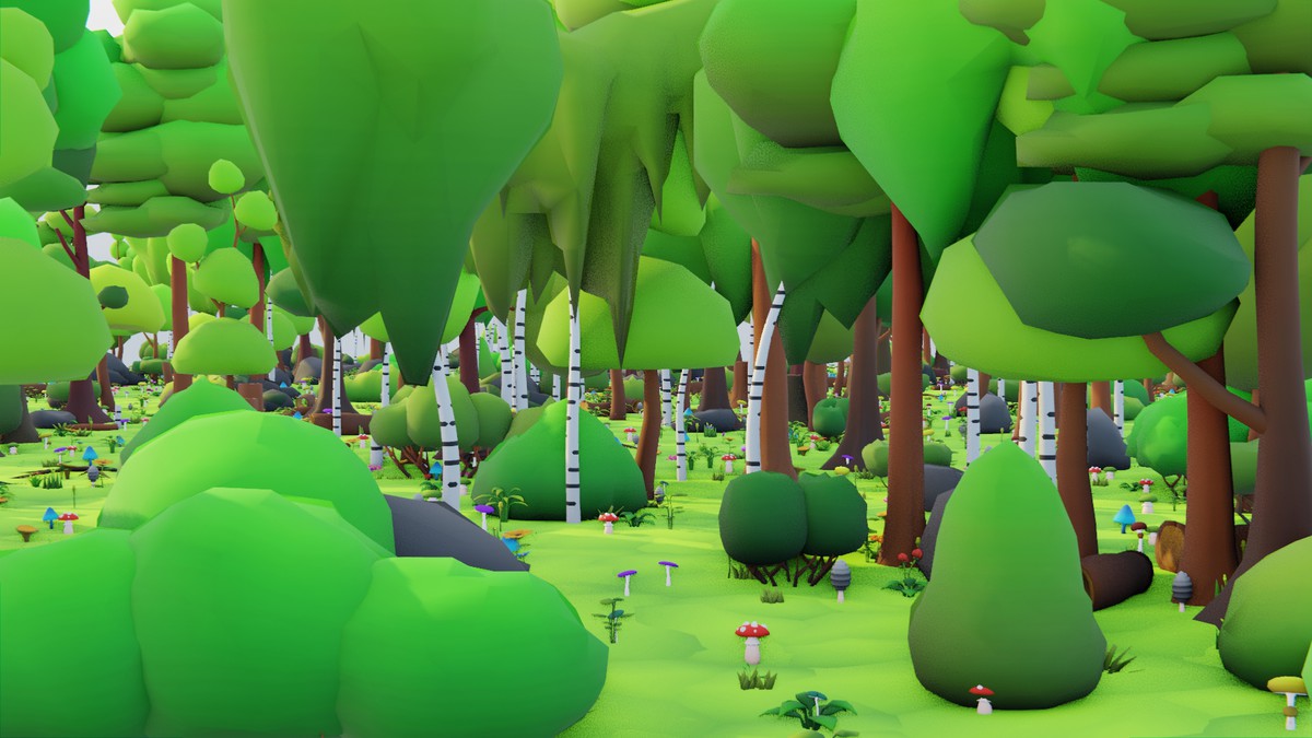 Low Poly Seasonal Forest Biome by IGS