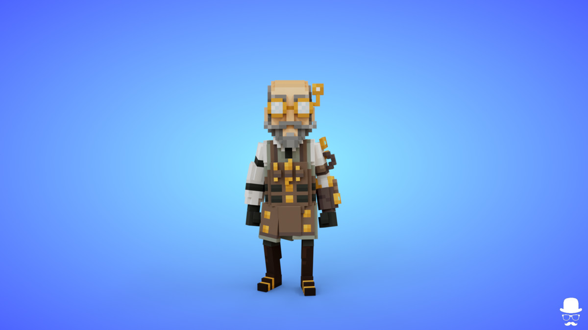 Voxel Steampunk Characters Pack