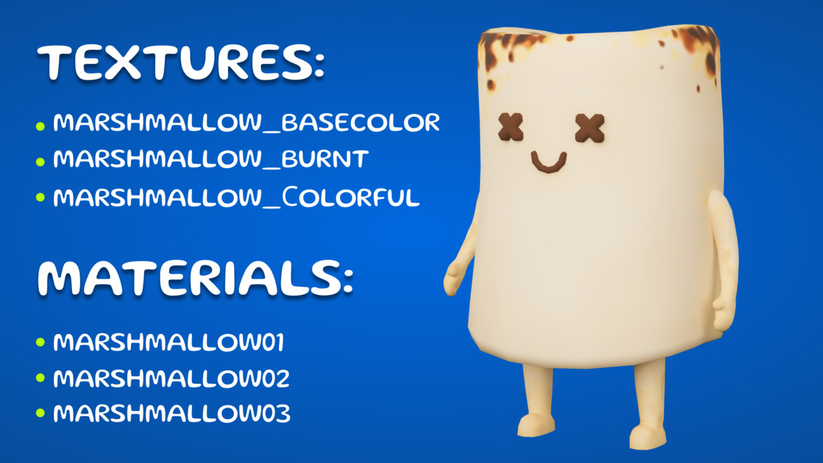Marshmallow Character Mobile Ready