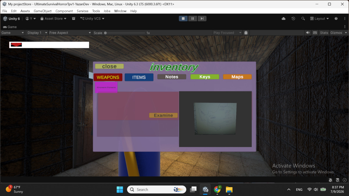 Ultimate Survival Horror Cinematic Third-Person Template