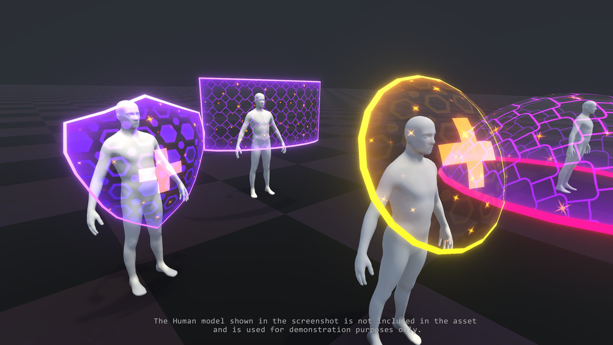 Sci-Fi Defense Shields 3D