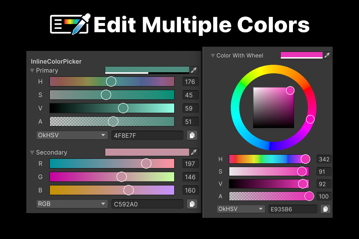 Inline Color Picker preview