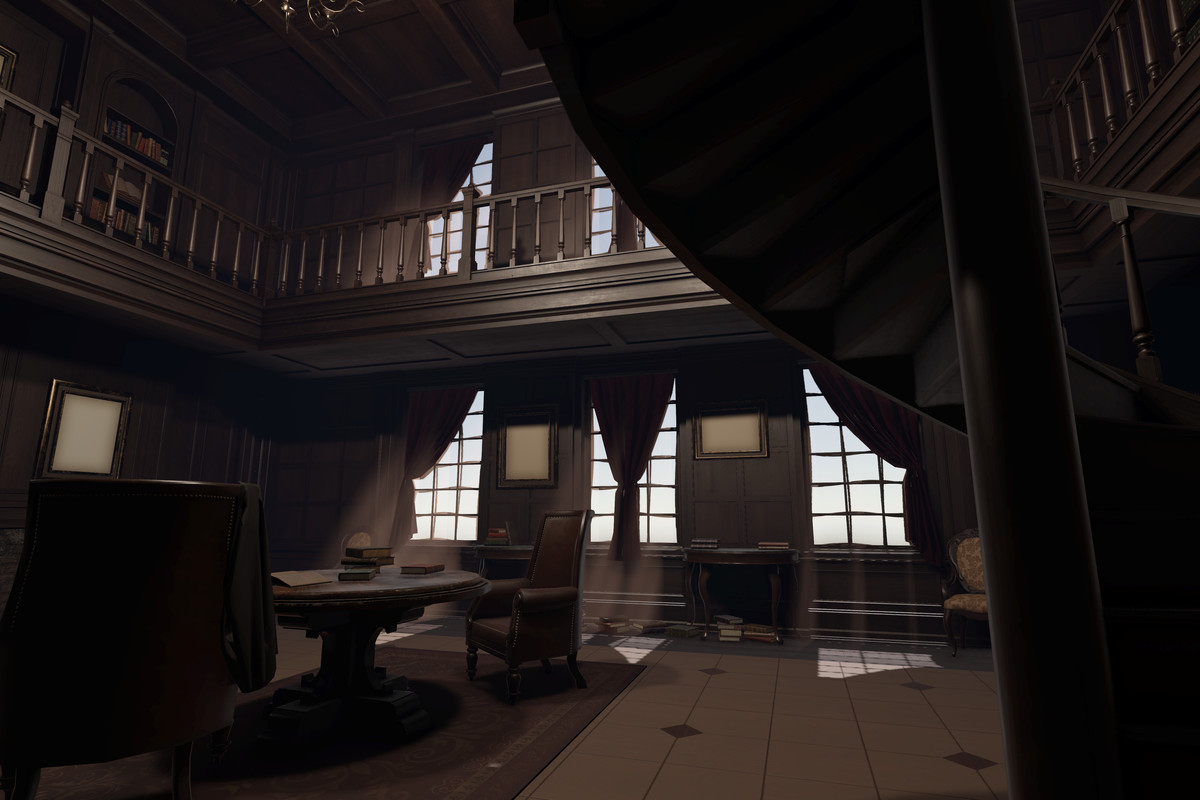 Victorian Gothic Library - Interior | Crimson Manor (URP)