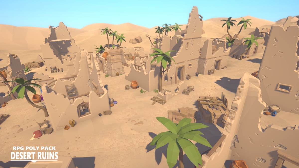 RPG Poly Pack - Desert Ruins