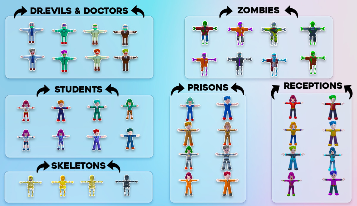 Stylized Thematic Characters Pack