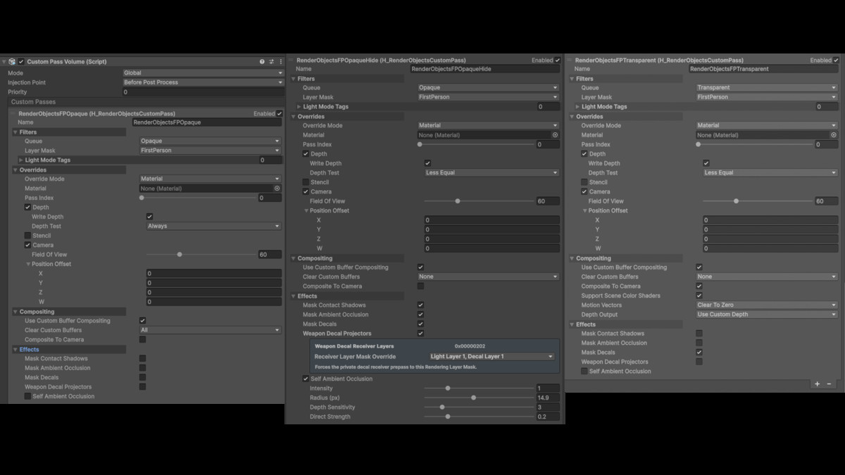 H_RenderObjects Custom Pass for HDRP