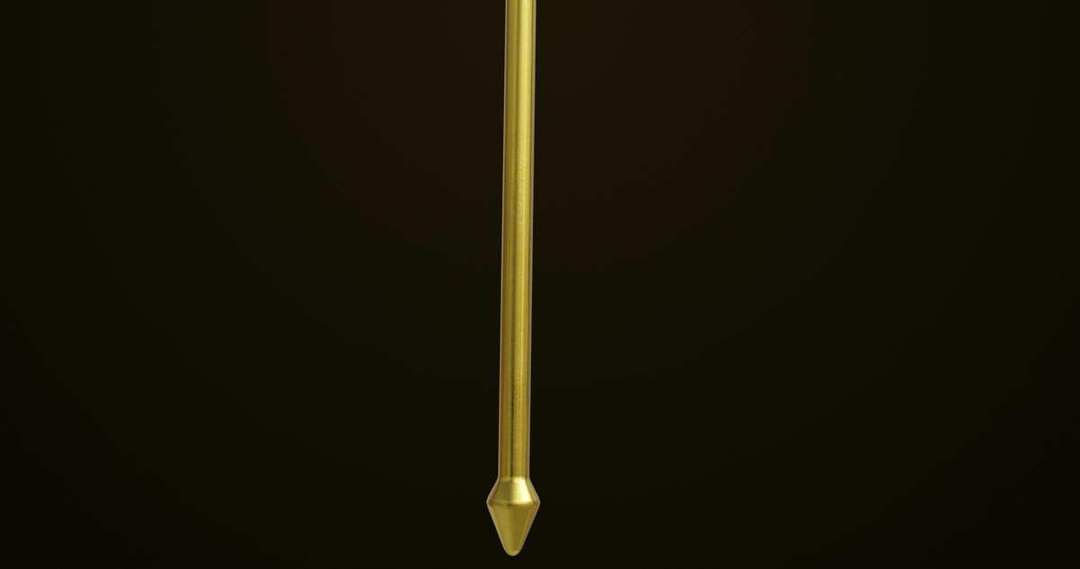 Medieval Trident 03 Gold URP HDRP Textures