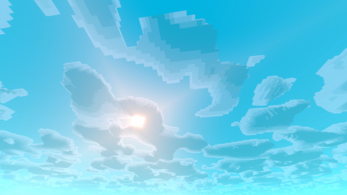 SKYVOX - Stylized volumetric procedural Voxel sky system for URP