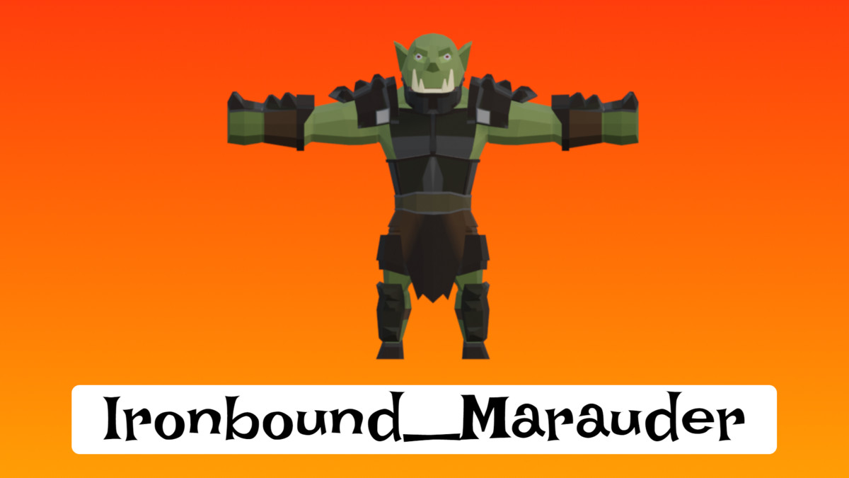 LOWPO: Orc – Low Poly Fantasy Character Pack
