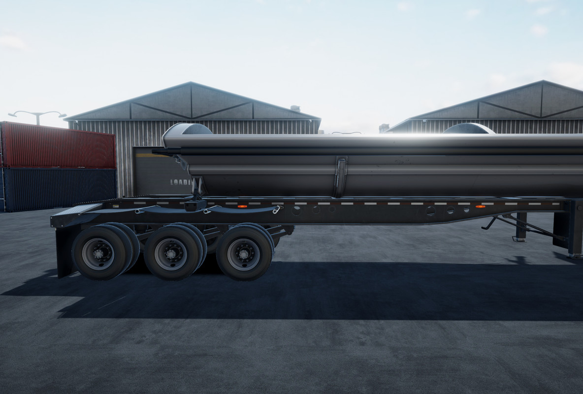 80s Semitruck Side Dump