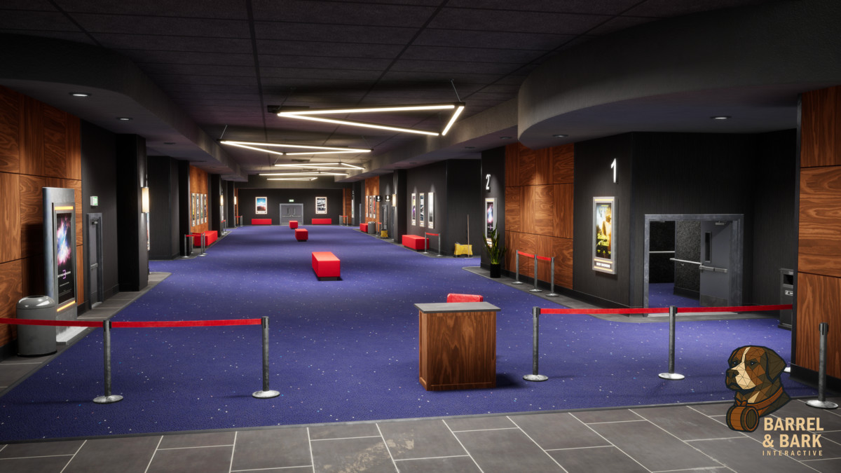 Movie Theatre Scene with Foyer