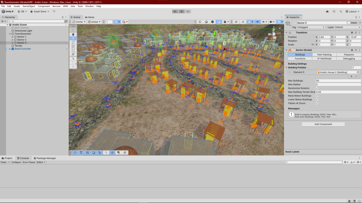 Town Generator | Construct Tool | Spawner