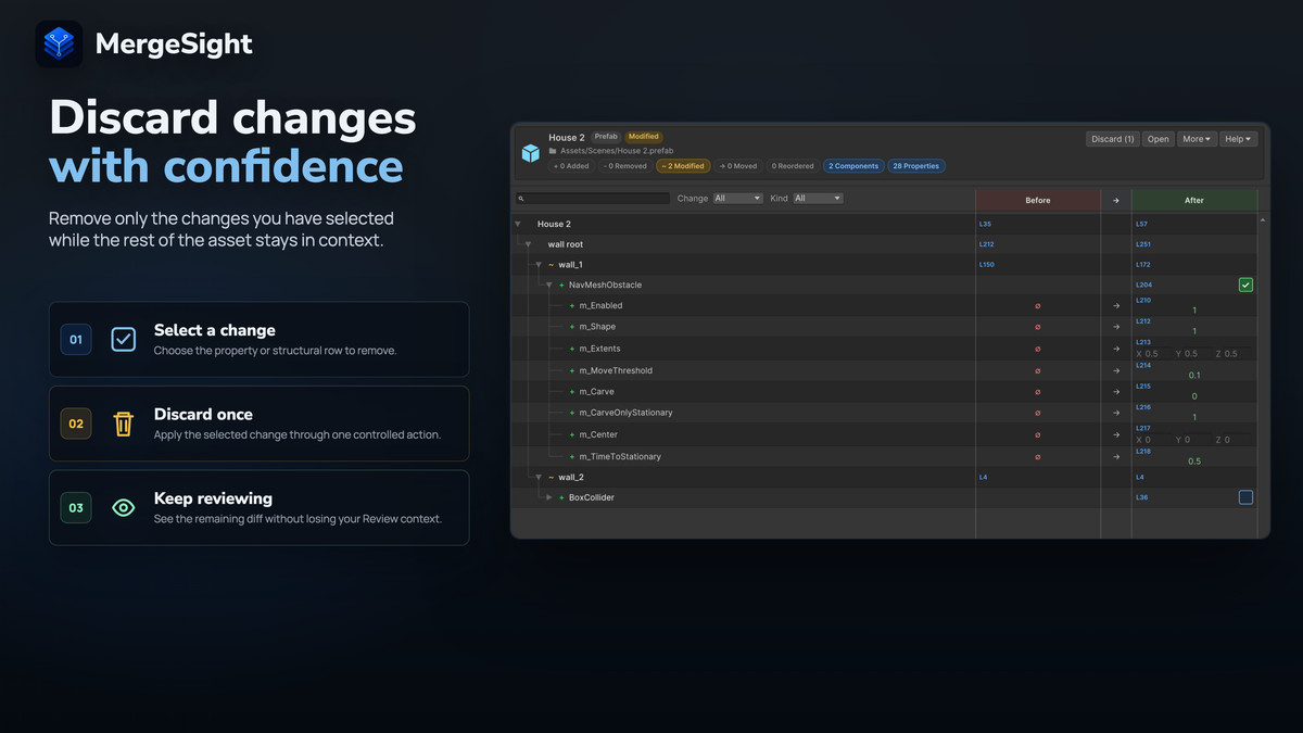 MergeSight: Review & Merge for Unity Assets