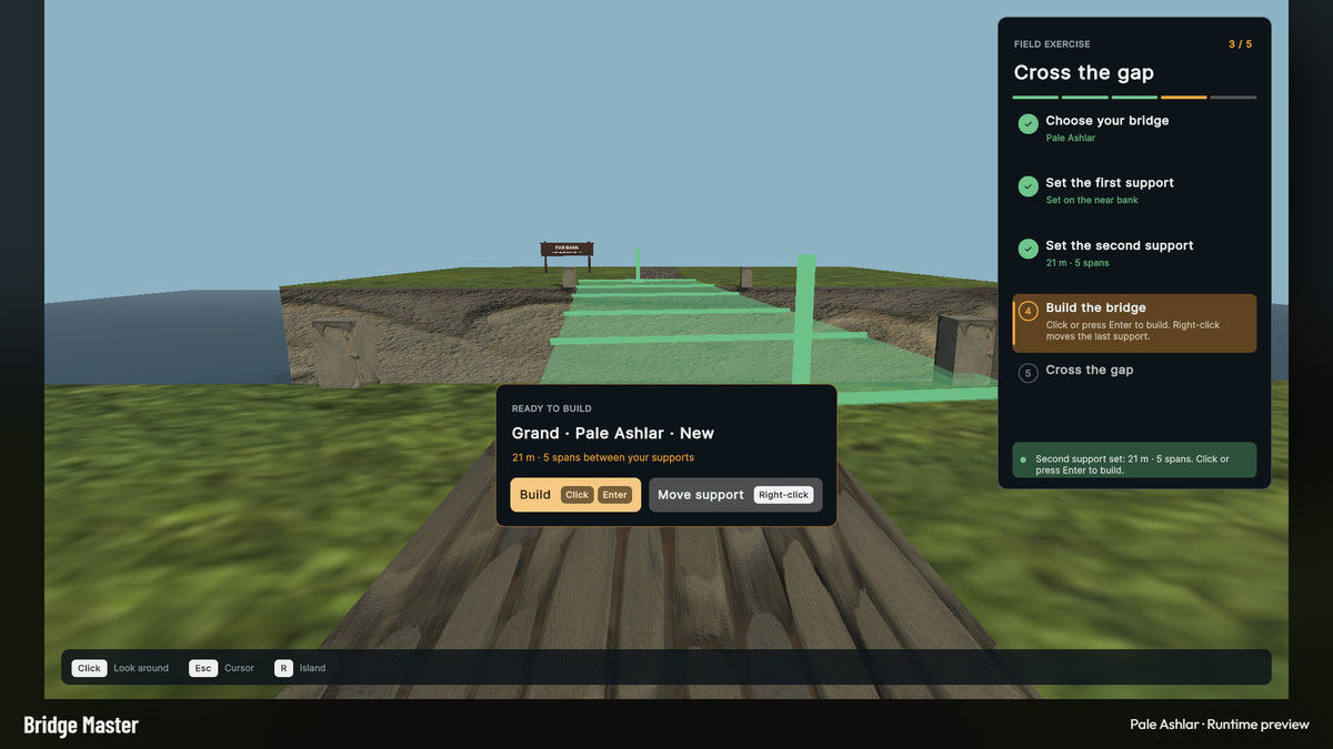 Bridge Master - Stylized Bridge Builder