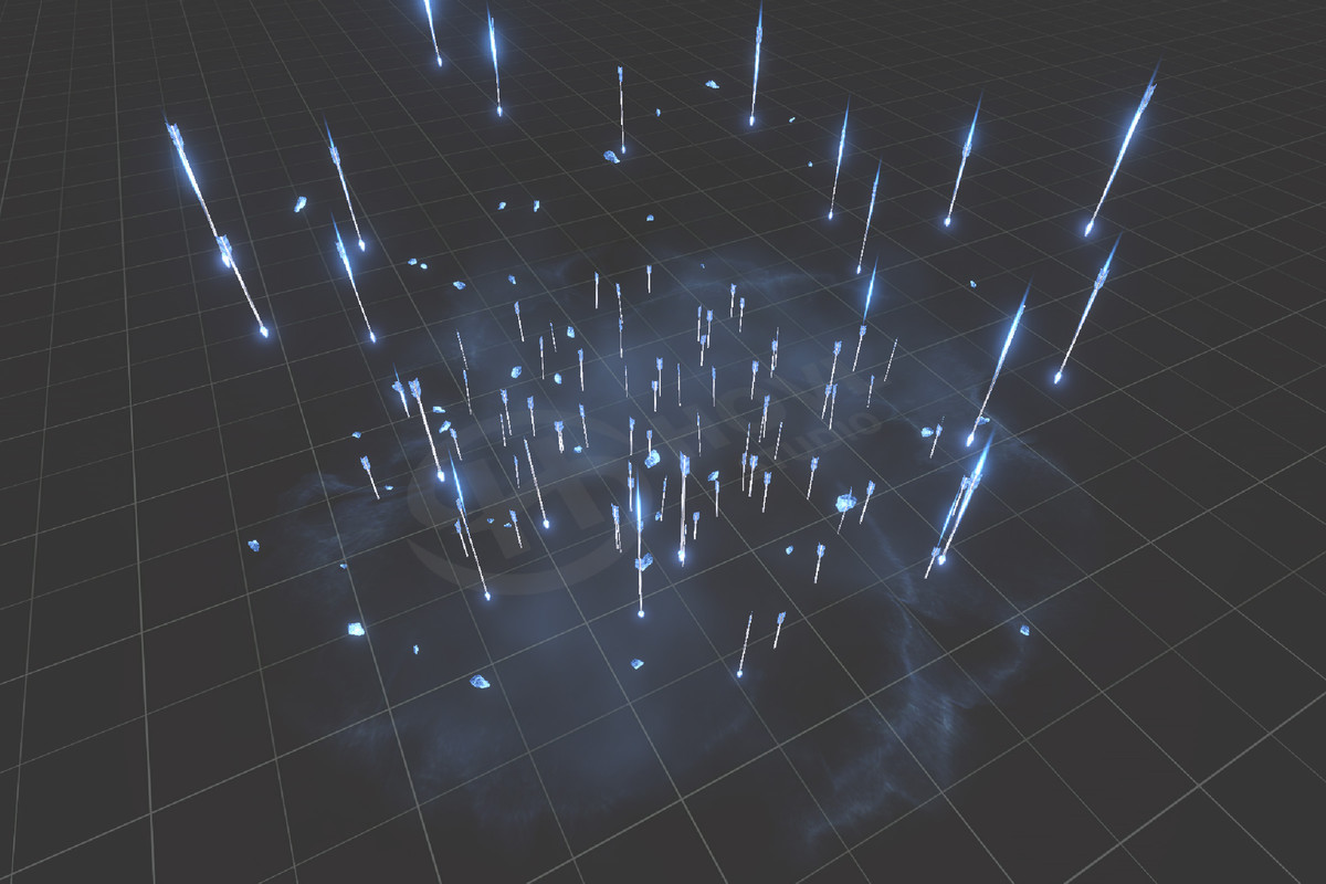 Realistic RPG ice and snow effects set
