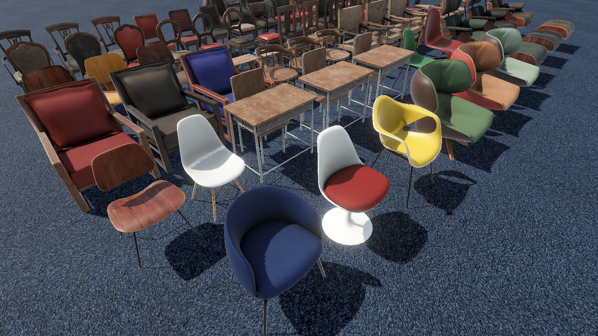 Chairs Collection : Furniture Pack