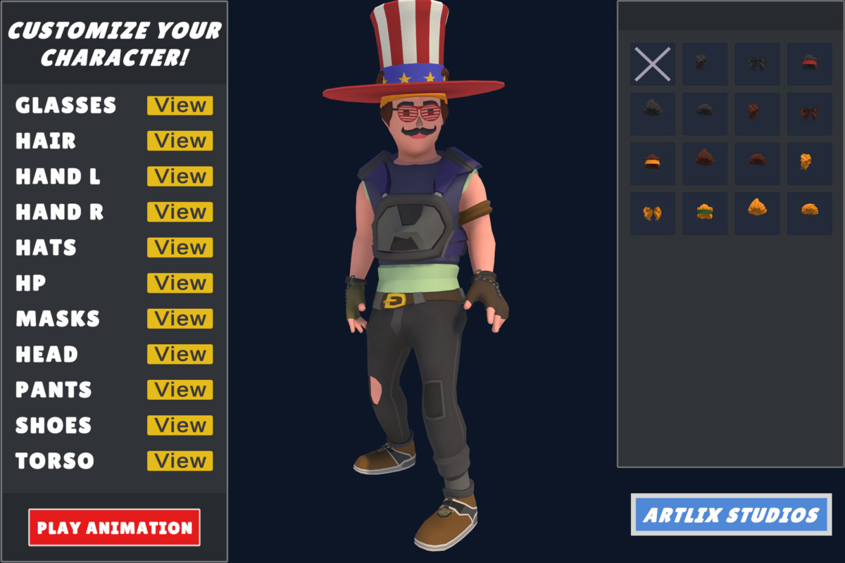 Customizable 3D Funny Characters Bundle